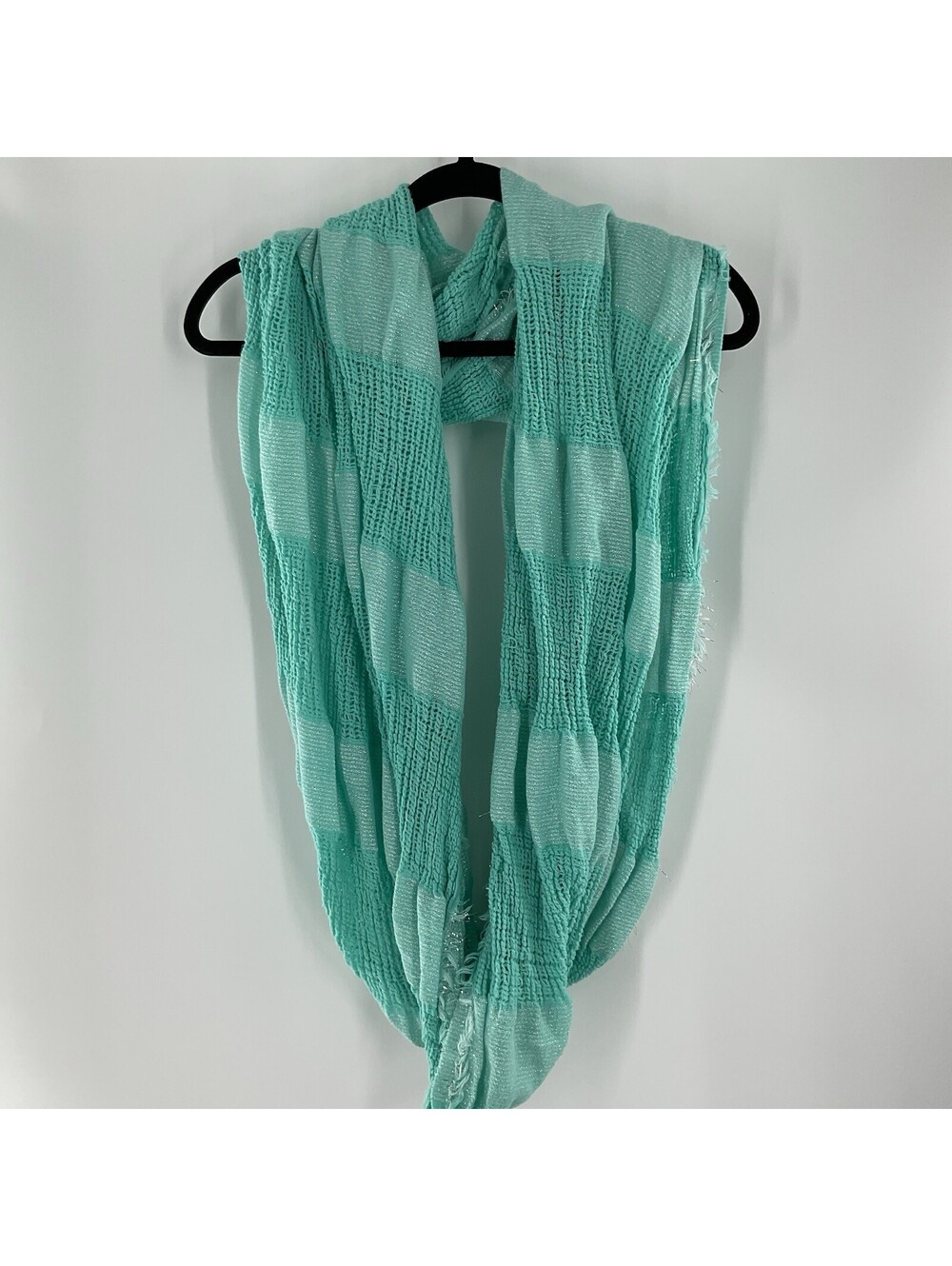 bp Women’s Teal With Metallic Accents Infinity Scarf 115